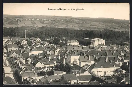 AK Bar-sur-Seine, Vue générale
