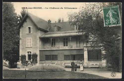 AK Bar-sur-Seine, Le Château de Villeneuve