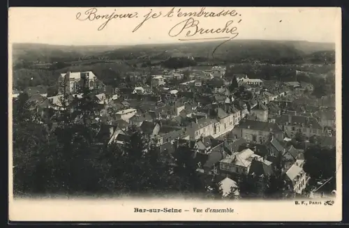 AK Bar-sur-Seine, Vue d`ensemble