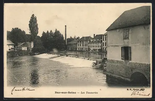 AK Bar-sur-Seine, Les Tanneries