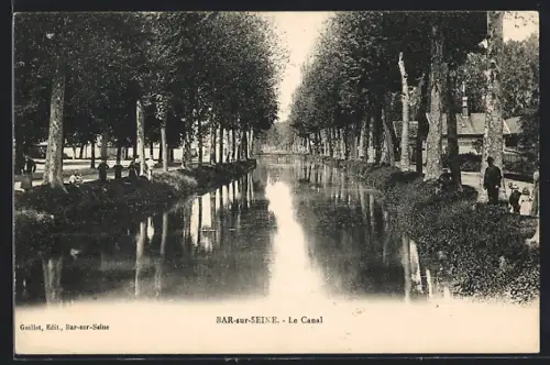 AK Bar-sur-Seine, Le Canal
