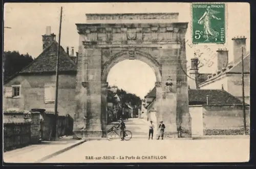 AK Bar-sur-Seine, La Porte de Chatillon