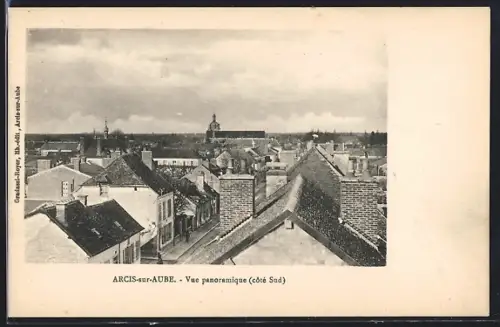 AK Arcis-sur-Aube, Vue panoramique, côté Sud