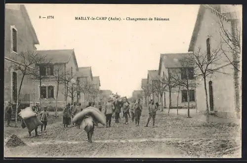 AK Mailly-le-Camp /Aube, Changement de Bâtiment