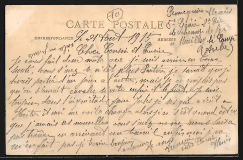 AK Mailly-le-Camp, Bataille de la Marne, Rue Basse