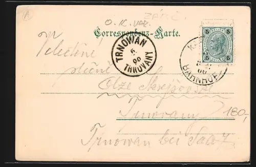 AK Karlsbad, Westend, Russische Kirche