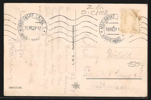 AK Marienbad, Cafe Rübezahl