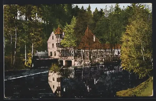 AK Eger, Gasthof Insel Mühlerl