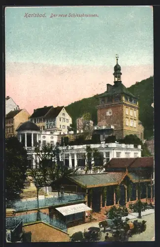 AK Karlsbad, Neuer Schlossbrunnen