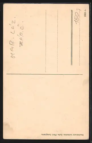 AK Marienbad, Cafe Forstwarte, Innenansicht