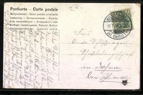 AK Berlin, Brandenburger Tor mit Strassenpartie