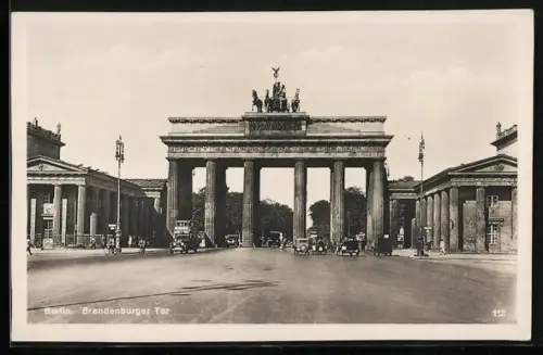 AK Berlin, Blick auf das Brandenburger Tor