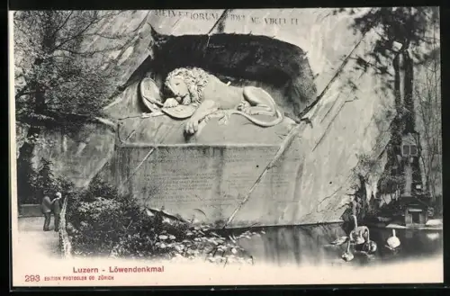 AK Luzern, Löwendenkmal