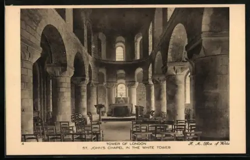 AK London, Tower, St. John`s Chapel in the White Tower