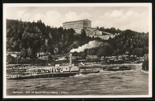 AK Donaustauf, Walhalla, 1830-42 durch König Ludwig I. erbaut