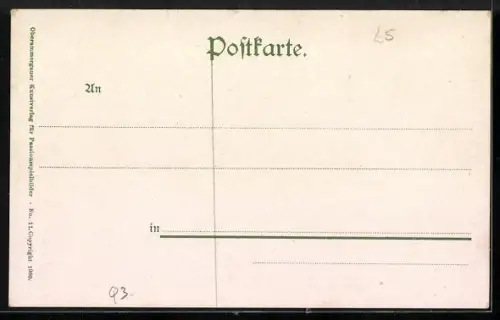 Künstler-AK Oberammergau, Passionsspiele - Abschied von Bethanien
