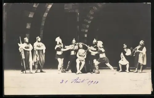 AK Oberammergau, Passionsspiel 1900, Dornenkrönung