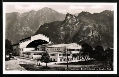 AK Oberammergau, Passionstheater m. Kofel u. Noth