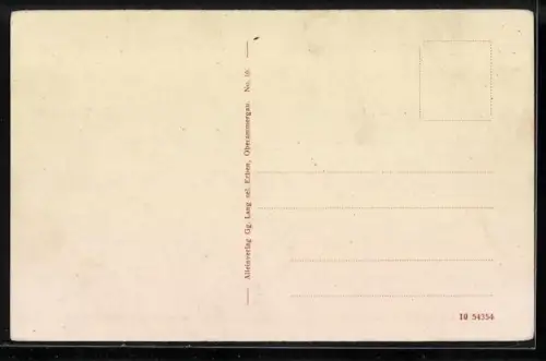 AK Oberammergau, Anton Lang mit Reporter