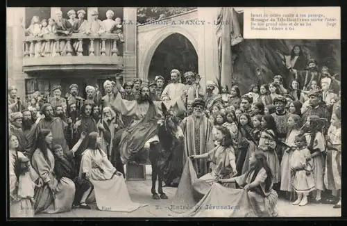 AK Nancy, Passionsspiele 1905, Kundgebung