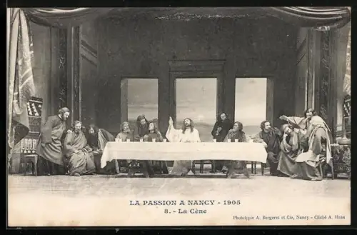 AK Nancy, La Passion 1905, La Cène