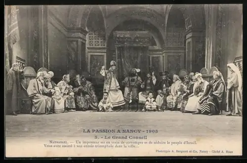 AK Nancy, La Passion 1905, Le Grand Conseil