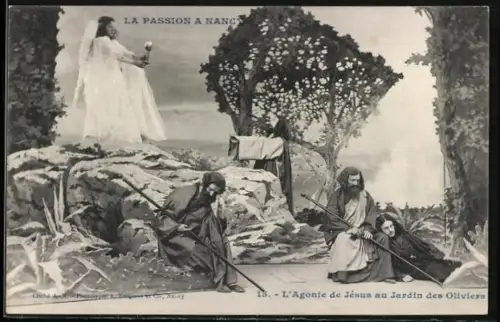 AK Nancy, Passionsspiele, L`Agonie de Jéses au Jardin des Oliviers