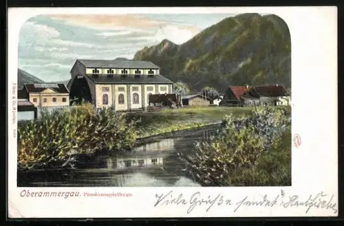AK Oberammergau, Passionsspielhaus