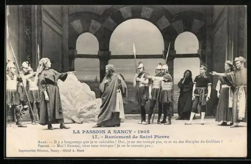 AK Nancy, La Passion 1905, Reniement de Saint Pierre