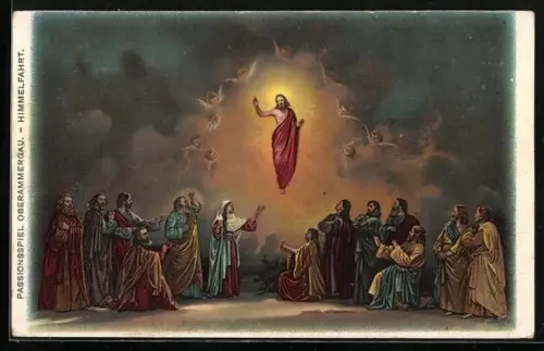 AK Passionsspiele Oberammergau, Himmelfahrt