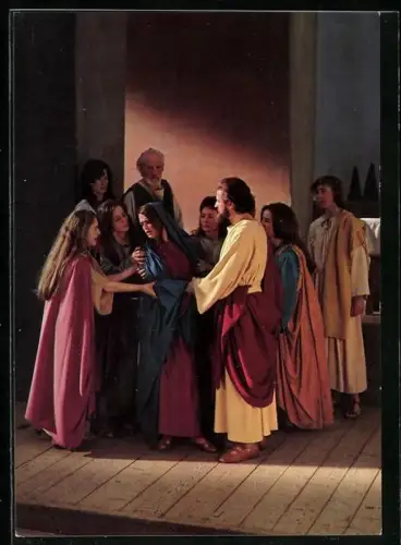 AK Oberammergau, Passionsspiele 1970, Abschied von Maria