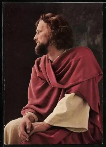 AK Oberammergau, Passionsspiele 1960, Christus gespielt von Preisinger Anton