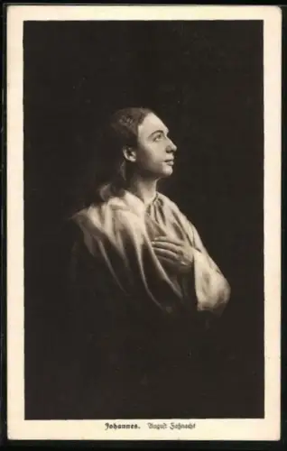 AK Oberammergau, Johannes dargestellt von August Fassnacht