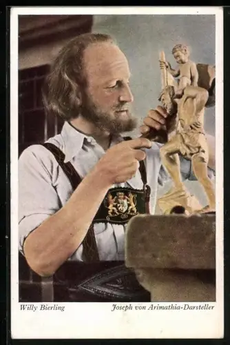 AK Oberammergau, Passionsspiele, Joseph von Arimathia-Darsteller Willy Bierling