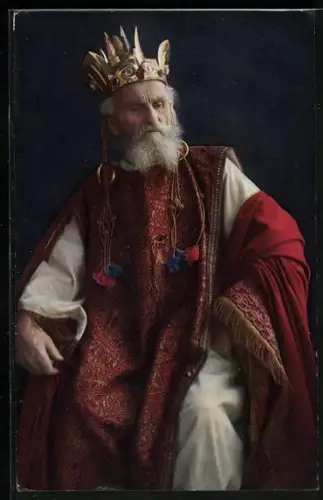 AK Oberammergau, Passionsspiele 1922, Herodes gespielt von Gregor Breitsamter