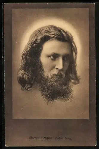 AK Oberammergau, Anton Lang als Jesus