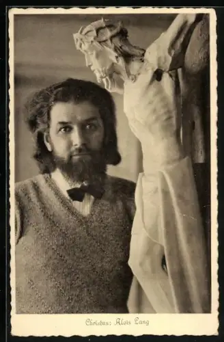 AK Christusdarsteller Alois Lang