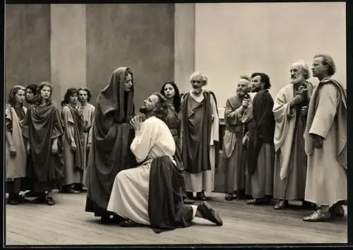 AK Oberammergau, Passionsspiele 1960, Abschied Jesu von Maria