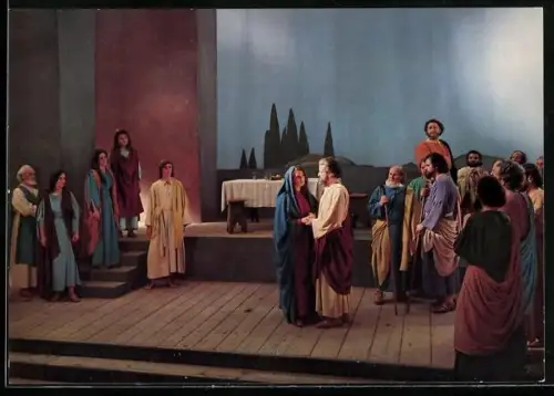 AK Oberammergau, Passionsspiele 1970, Abschied von Bethanien