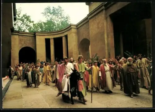 AK Oberammergau, Passionsspiele 1984, Einzug in Jerusalem