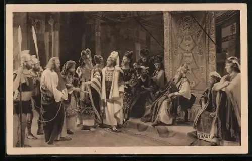 AK O.-Ammergau, Passionsspiele 1922, Jesus vor Herodes