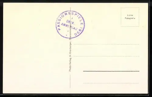 AK Oberammergau, Passionstheater m. Kofel u. Noth