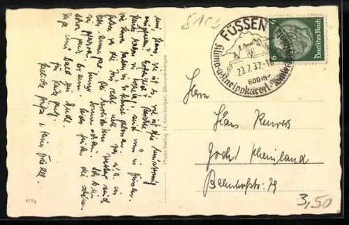 AK Oberammergau, Anton Lang in seiner Werkstätte