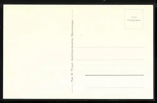 AK Oberammergau, Passionsspiele, Bühne mit Chor und Zuschauerraum