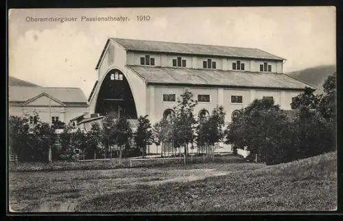 AK Oberammergau, Passionsspiele 1910, Passionstheater