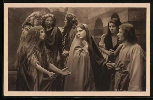 AK Oberammergau, Passionsspiele 1922, Die klagenden Frauen