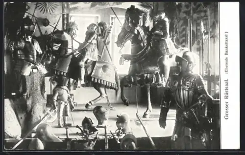 AK Coburg, Veste Coburg, Grosser Rüstsaal, ehemals Bankettsaal