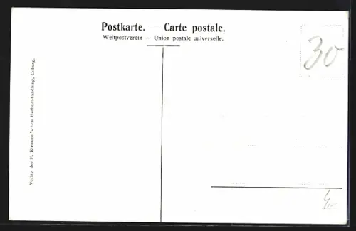 AK Coburg, Veste Coburg, Grosser Rüstsaal, ehemals Bankettsaal