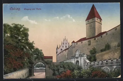 AK Coburg, Eingang zur Veste