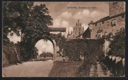 AK Coburg, Aufgang zur Veste